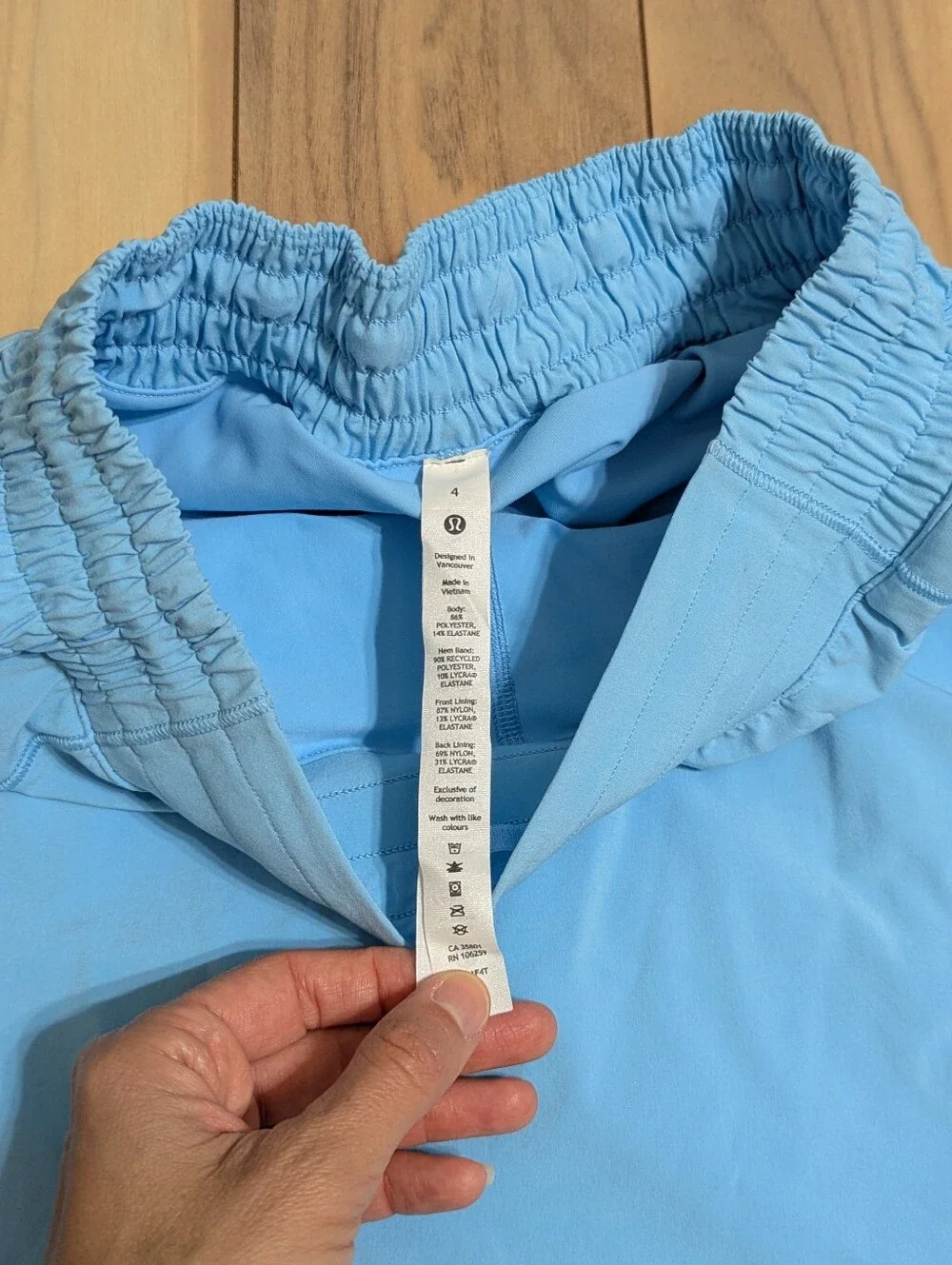 EUC! Lululemon Hotty Hot High Rise Skirt In Light Blue Size 4